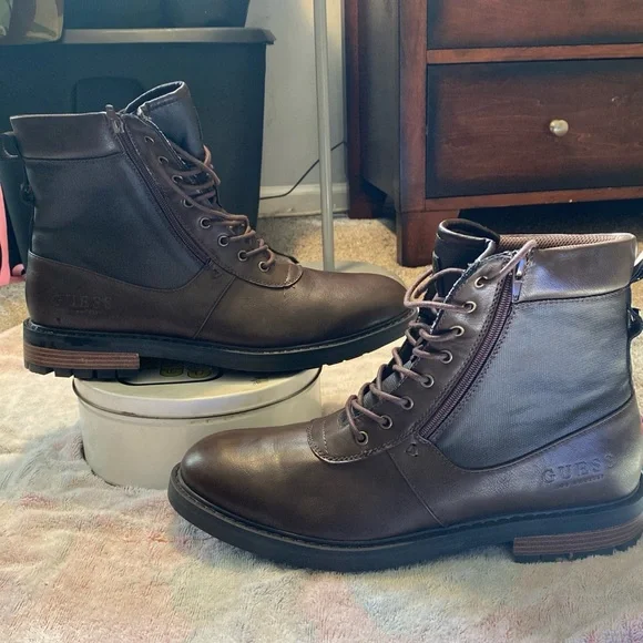 Guess | Shoes | Mens Guess Leather Boots Size 2 | Poshmark